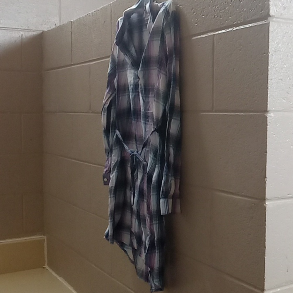 Children’s place plaid dress with belt. girls size‎ XL 14 purple plaid